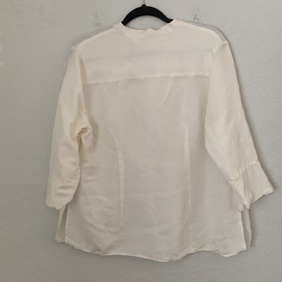 Emma James Linen Blend Blouse/ Skirt Set  Size 12 - Picture 2 of 16